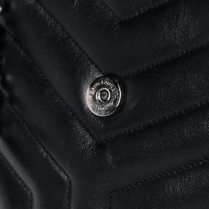 Saint Laurent Calfskin Y Quilted Monogram Large Loulou Shopper Black 12 of 13