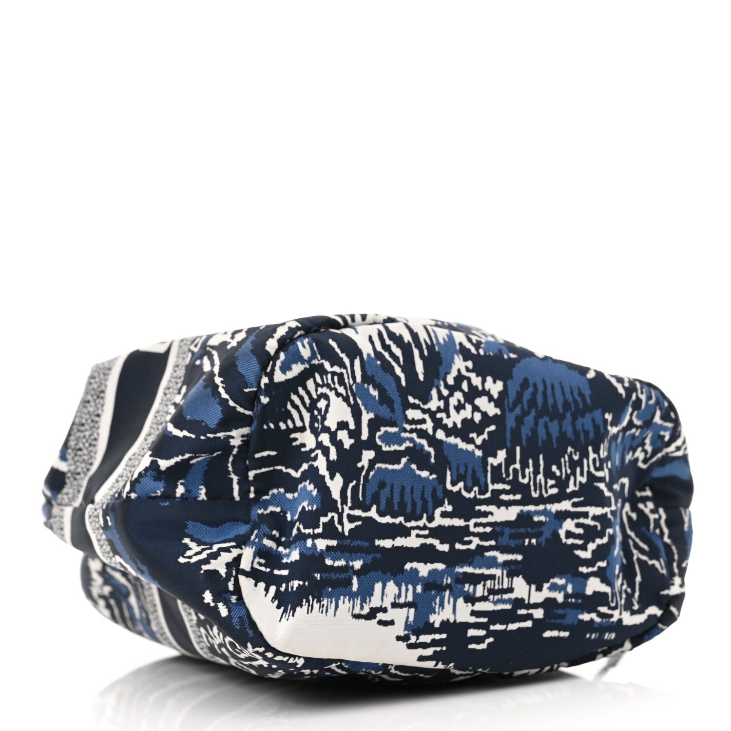 Christian Dior Technical Fabric Embroidered Palm Tree Toile De Jouy DiorTravel Pouch Blue 4 of 12