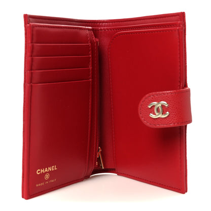 Chanel Caviar Quilted Passport Holder Red 6 of 10