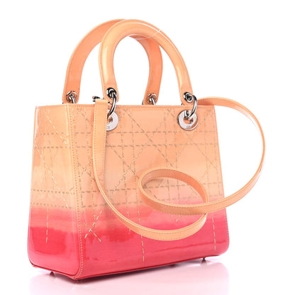 Christian Dior Patent Cannage Gradient Medium Lady Dior 2 of 5