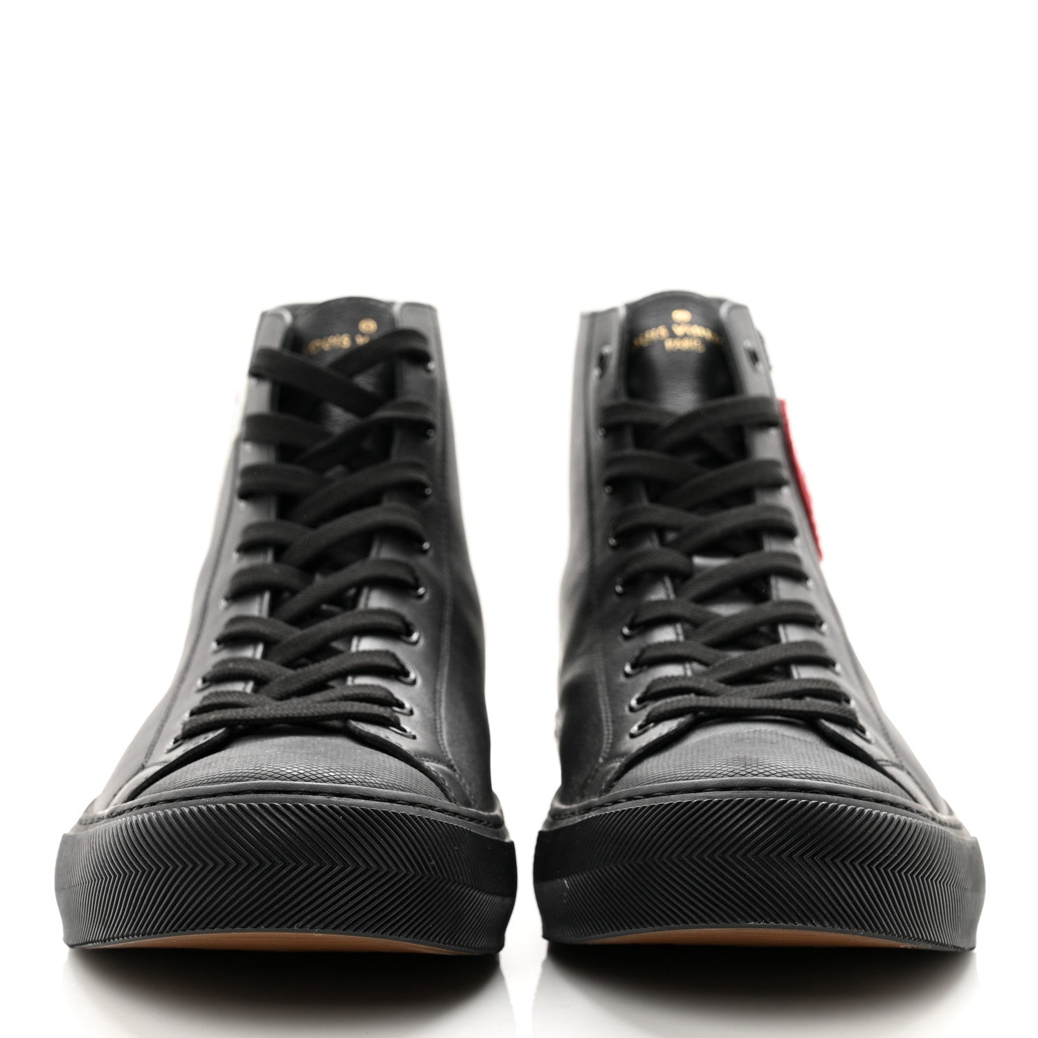 Louis Vuitton Calfskin LV League Tattoo Sneaker Boots 8 Black 2 of 8