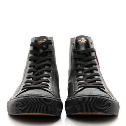 Louis Vuitton Calfskin LV League Tattoo Sneaker Boots 8 Black 2 of 8