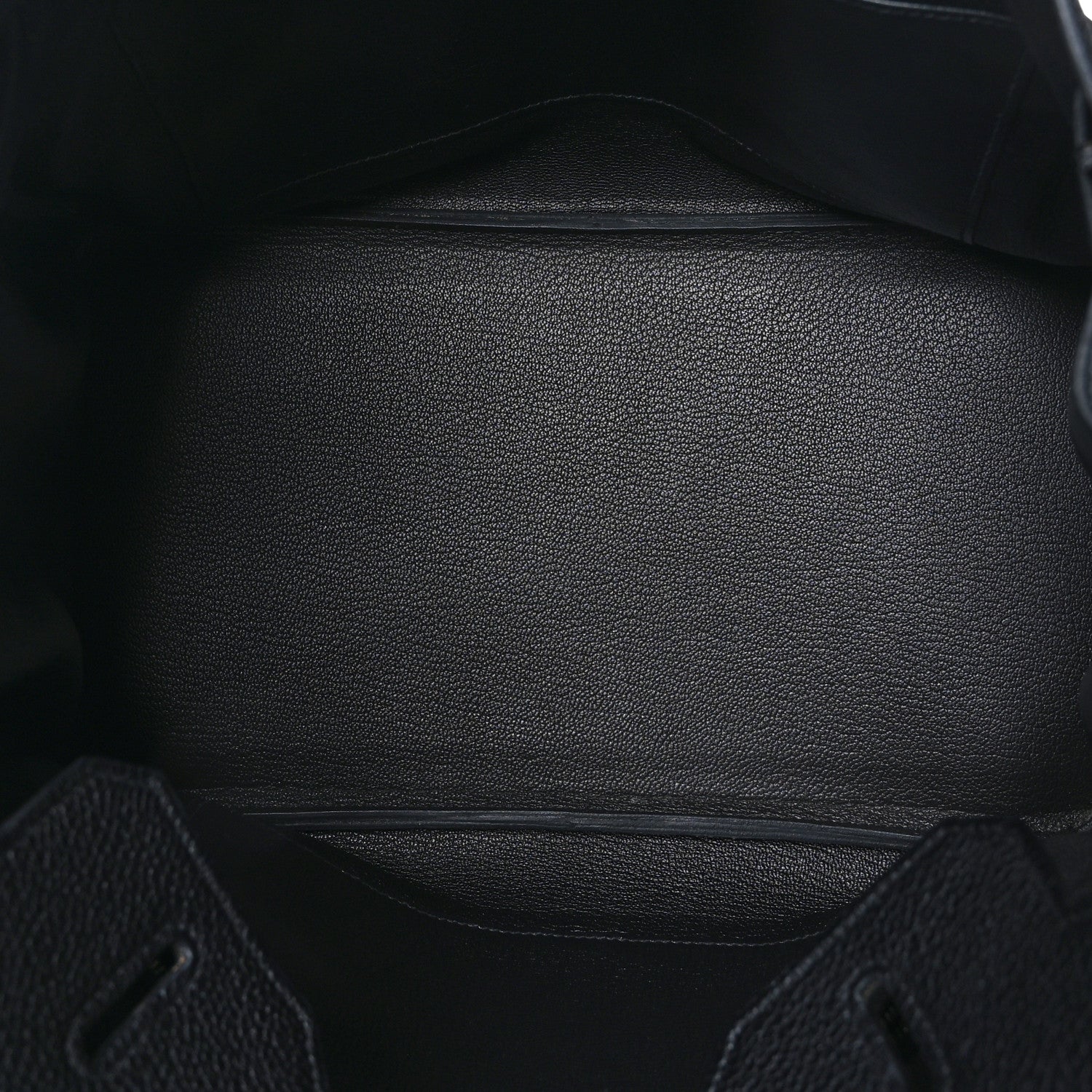 Hermes Taurillon Clemence Birkin 35 Black 5 of 10