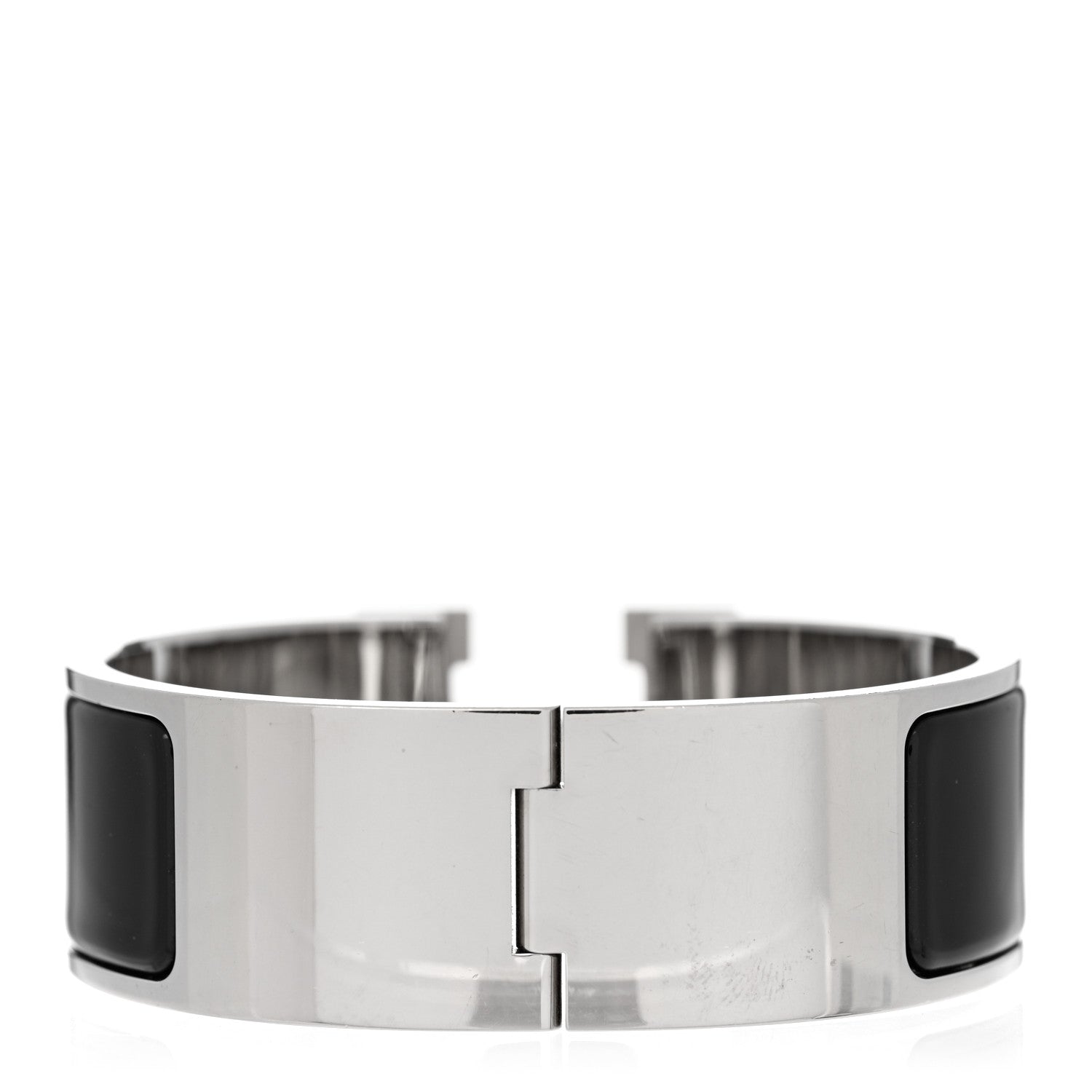 Hermes Enamel Wide Clic Clac H Bracelet PM Black 3 of 4