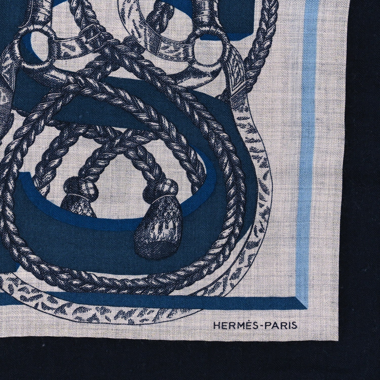 Hermes Cashmere Silk Shawl 140 2 of 3