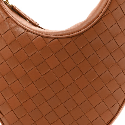 Bottega Veneta Nappa Intrecciato Small Drop Shoulder Bag Wood 7 of 9