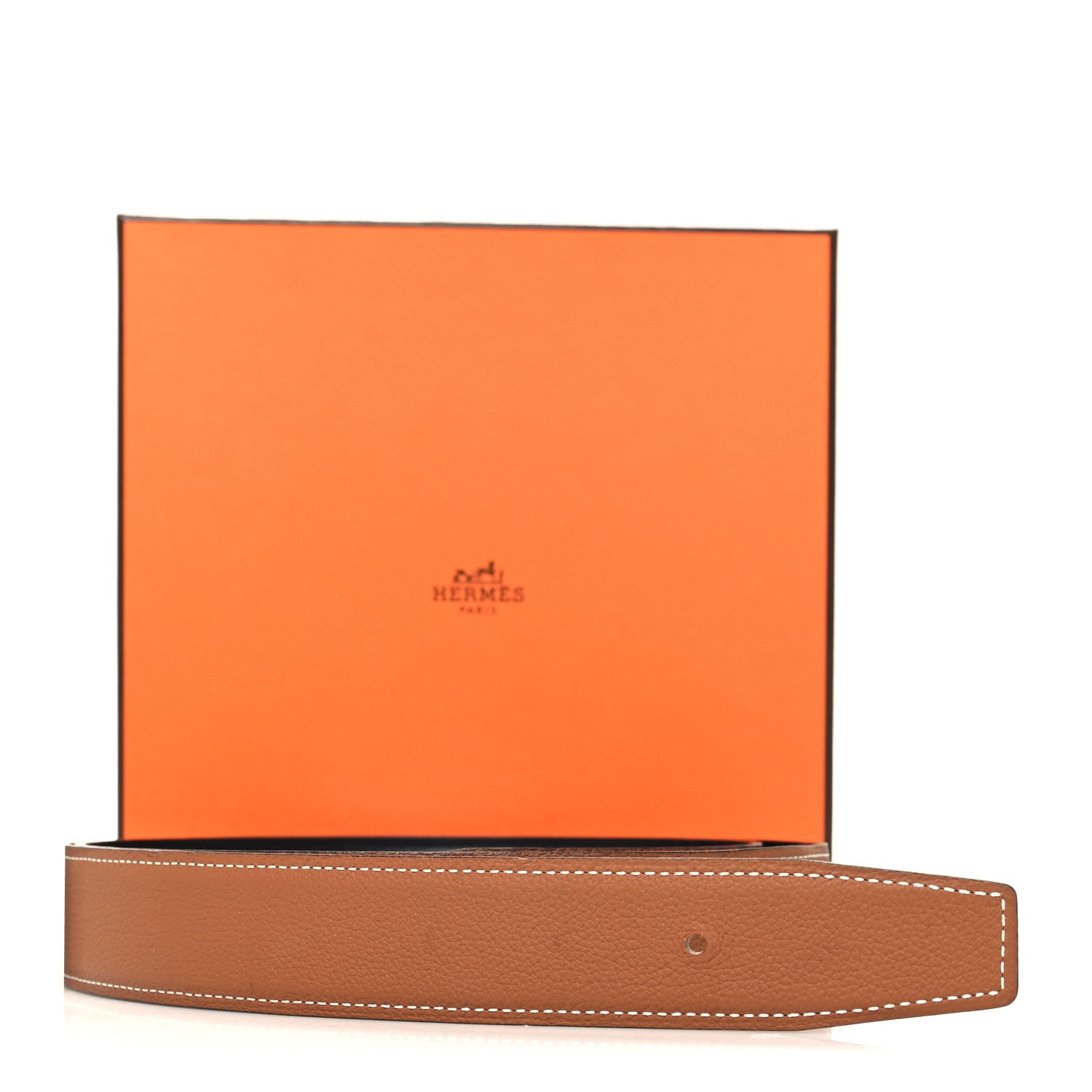 Hermes Box Togo 32mm Belt Strap 100 40 Black Gold 7 of 7