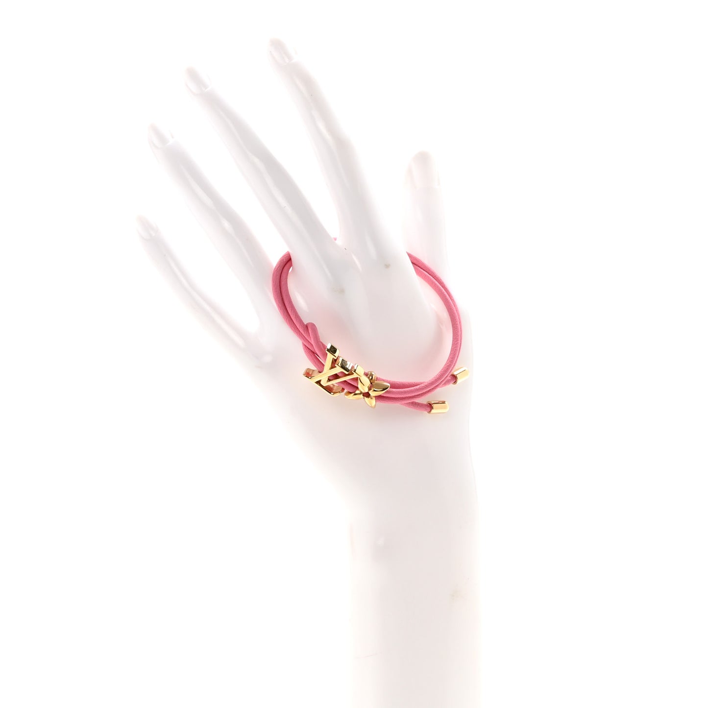 Calfskin Bloom Bracelet Pink