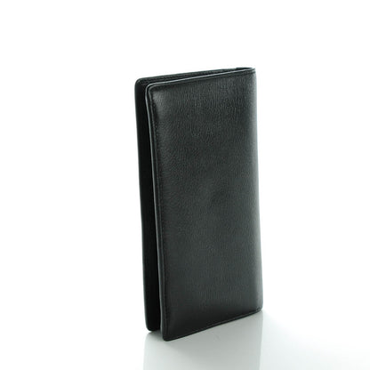 Chanel Goatskin Camellia Embossed Yen Wallet Black 3 of 8