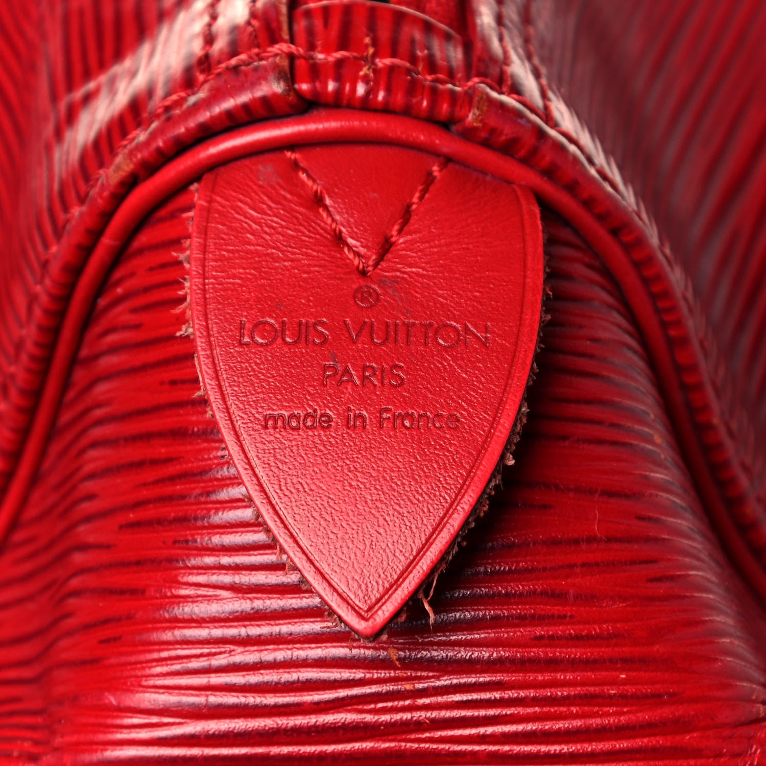 Louis Vuitton Epi Keepall 55 Castillan Red 6 of 32