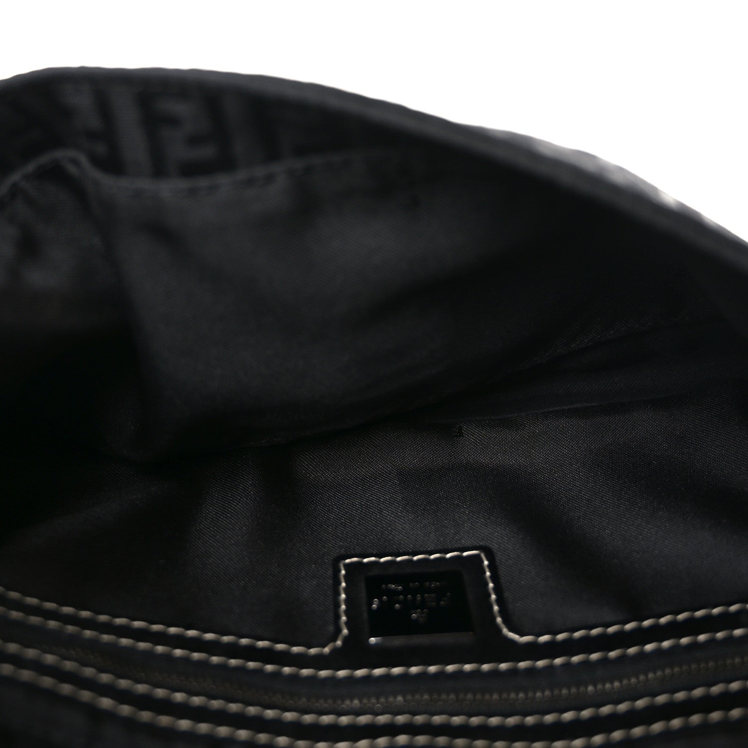 Fendi Zucchino Baguette Black 5 of 10