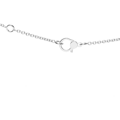 Hermes 18K White Gold Diamond Finesse Pendant Necklace 5 of 6