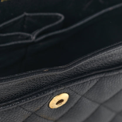 Chanel Caviar Quilted Small Double Flap Black 10 of 11