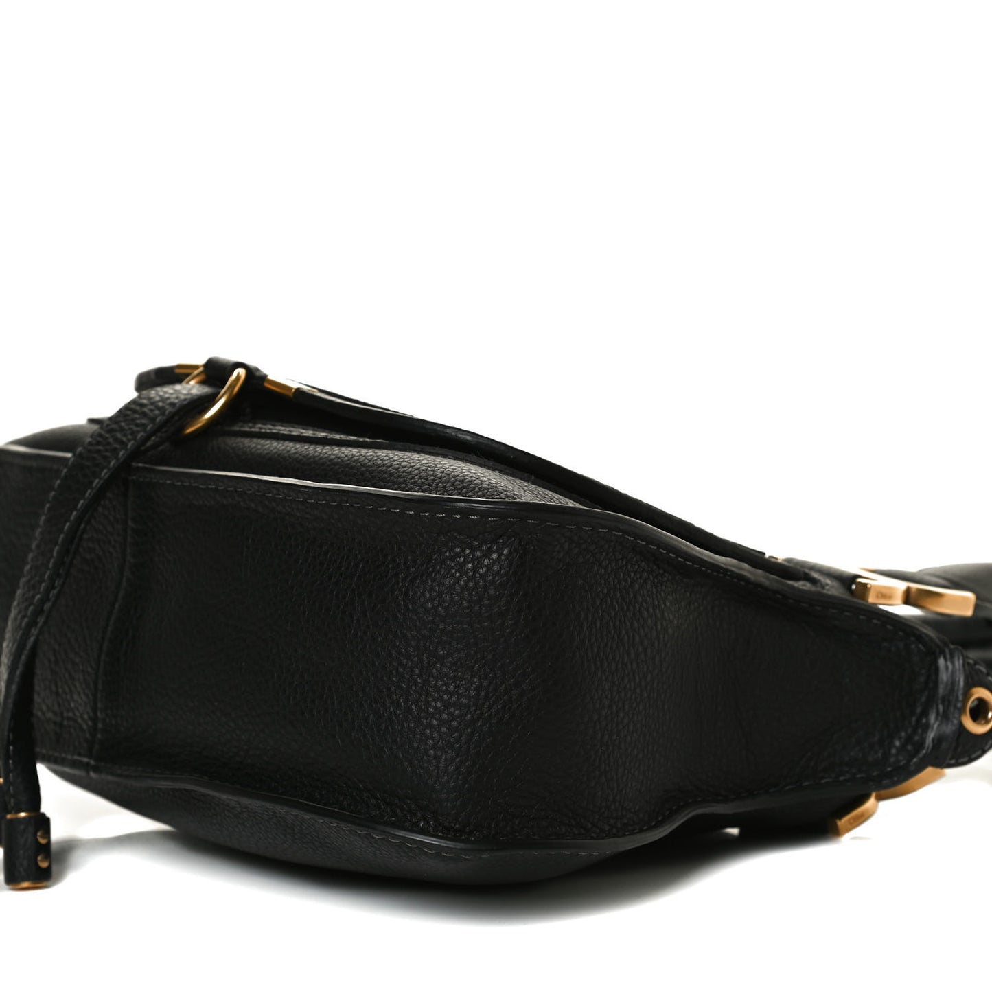 Calfskin Small Marcie Satchel Black