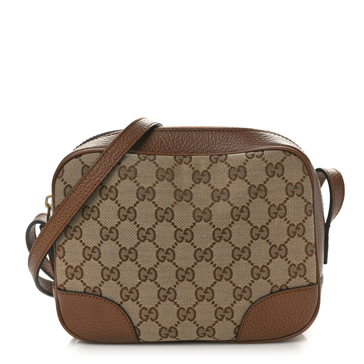 Gucci Monogram Mini Bree Messenger Bag Beige Tabacco 1 of 10