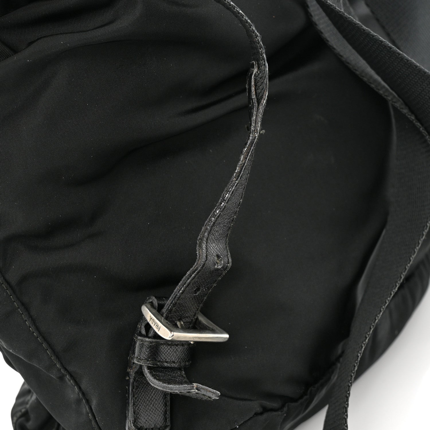 Prada Tessuto Nylon Saffiano Small Backpack Black 12 of 15