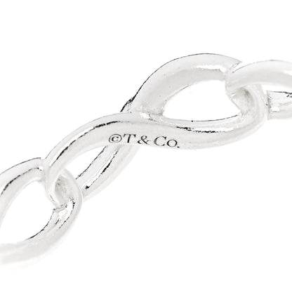 Tiffany Sterling Silver Narrow Infinity Band Ring 50 5.5 4 of 5
