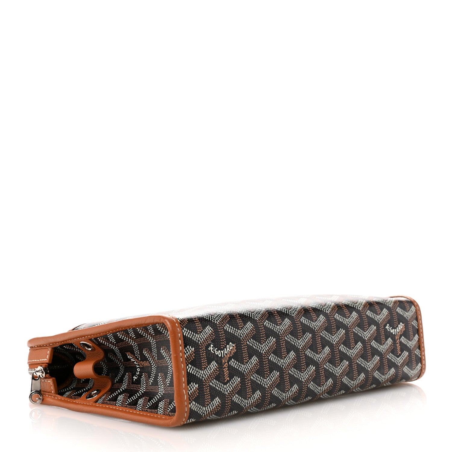 Goyard Goyardine Jouvence MM Toiletry Pouch Black Gold 4 of 8