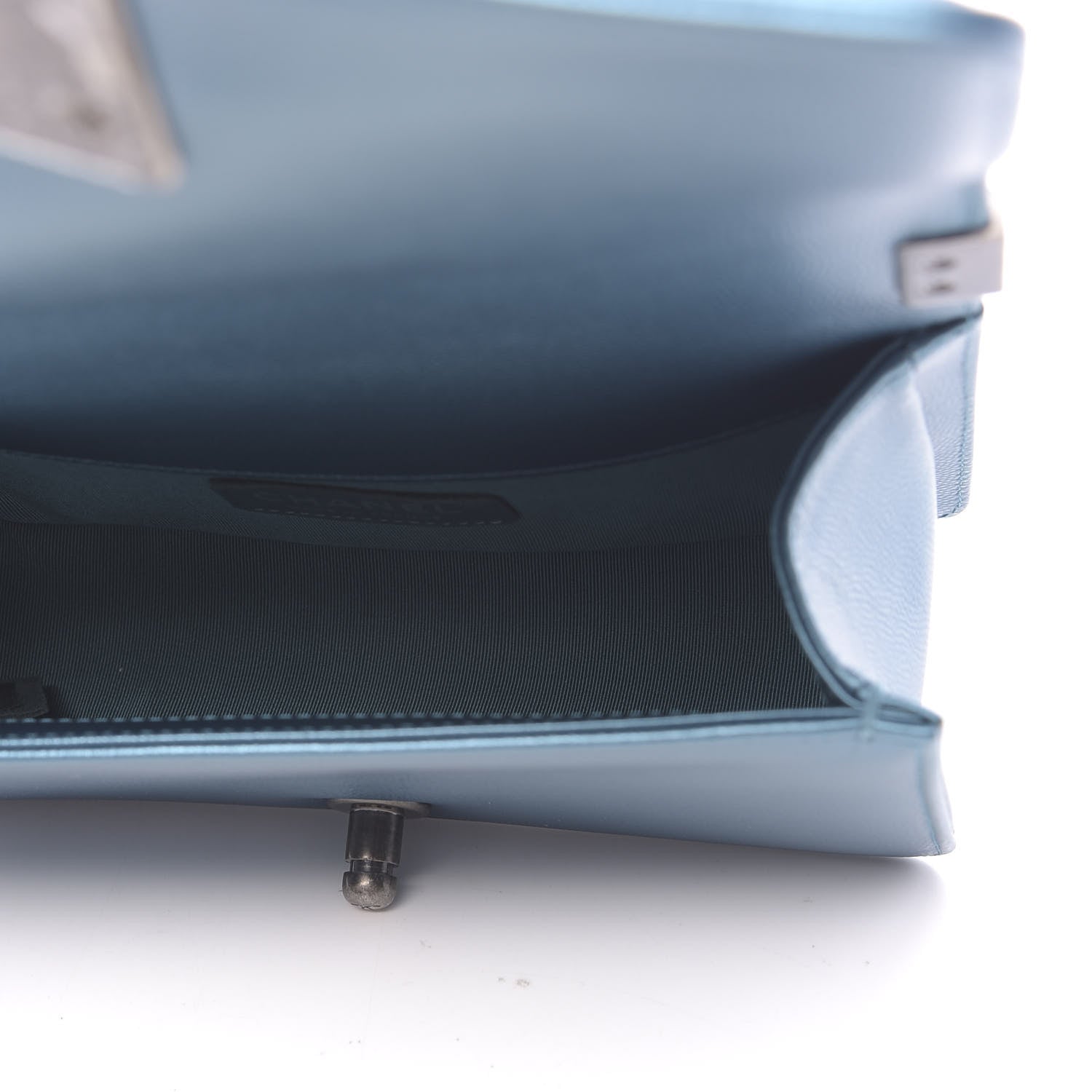 Chanel Metallic Caviar Quilted Small Boy Flap Turquoise 5 of 10