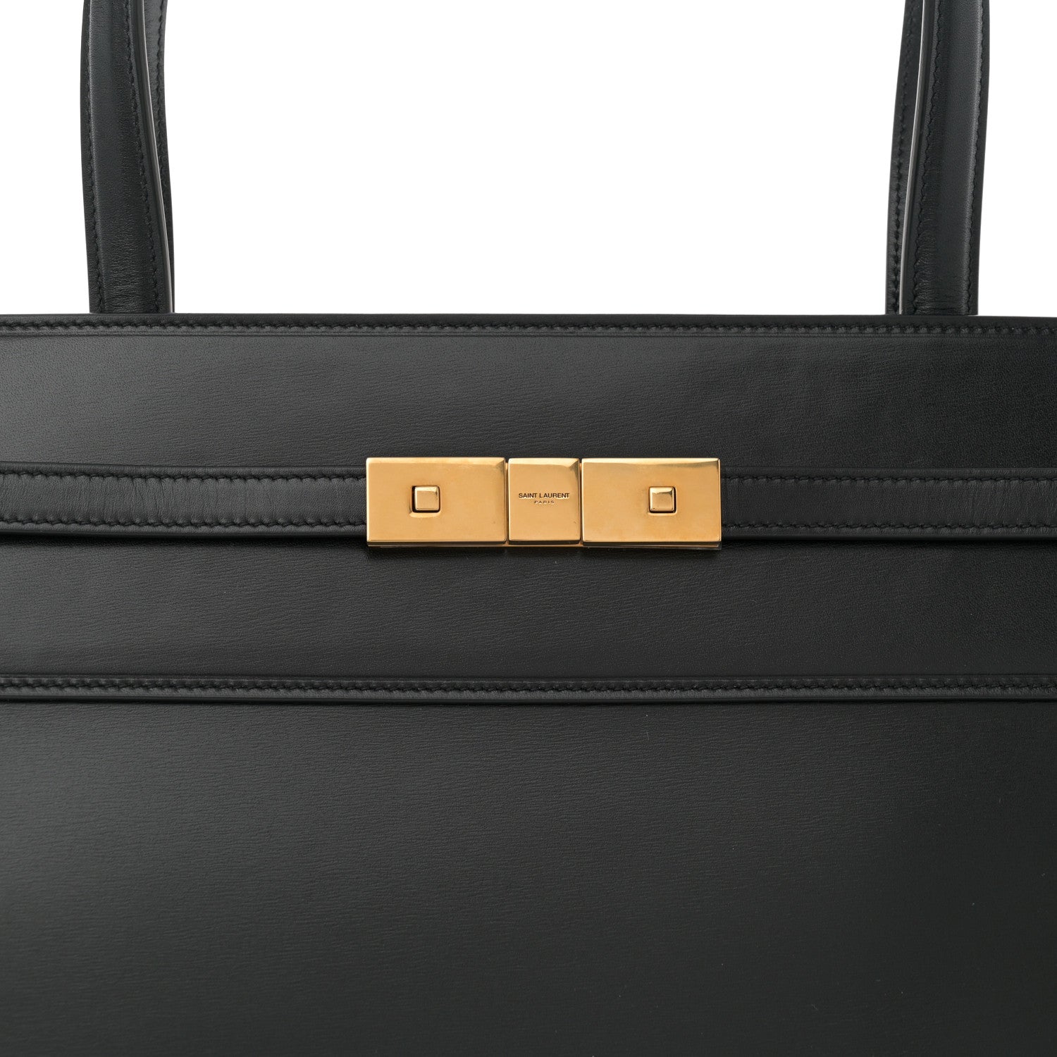 Saint Laurent Calfskin Medium Manhattan Shopper Tote Black 8 of 10