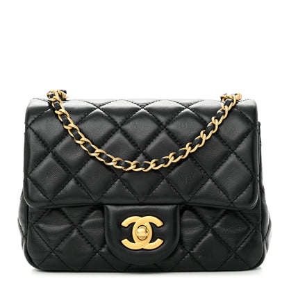Chanel Lambskin Quilted Mini Pearl Crush Flap Black 1 of 11