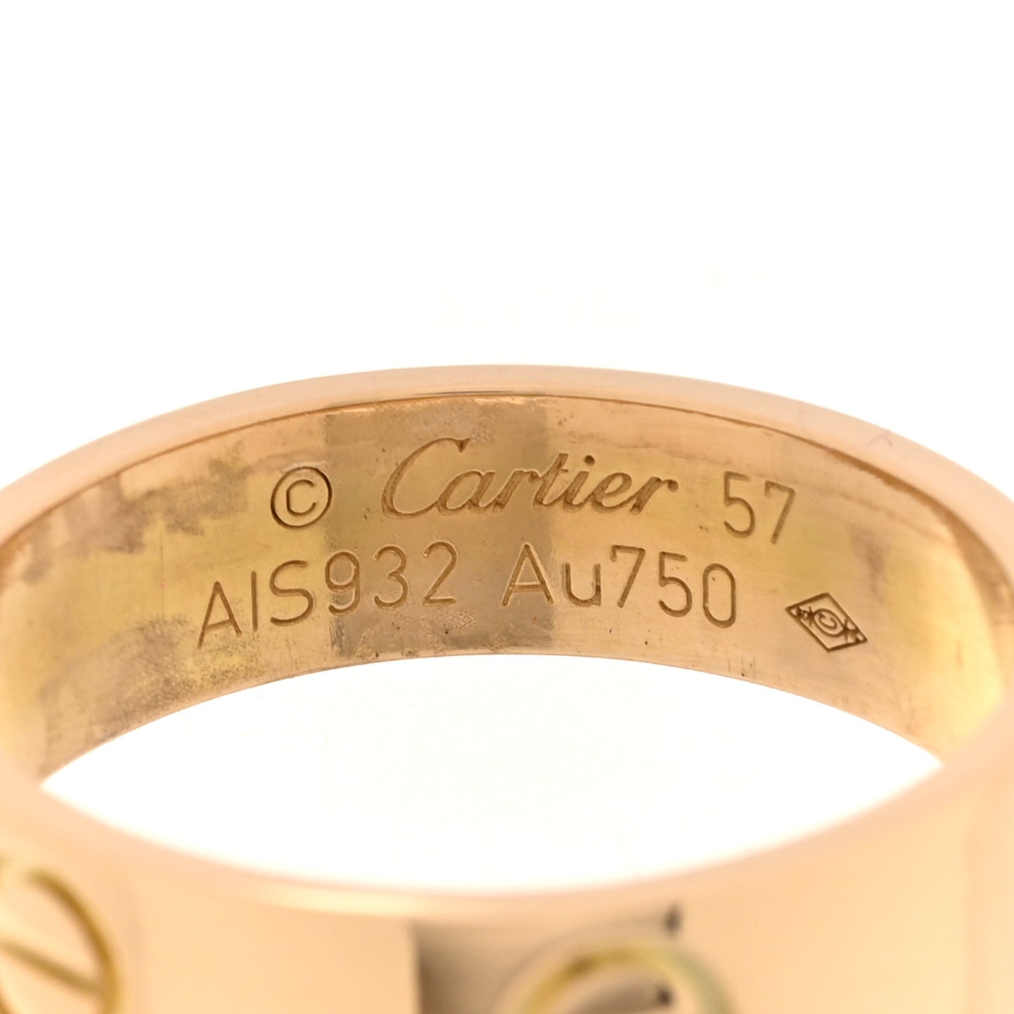 18K Yellow Gold 5.5mm LOVE Ring 57 8