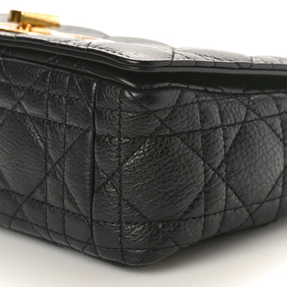Christian Dior Calfskin Cannage Small Caro Bag Black 10 of 10