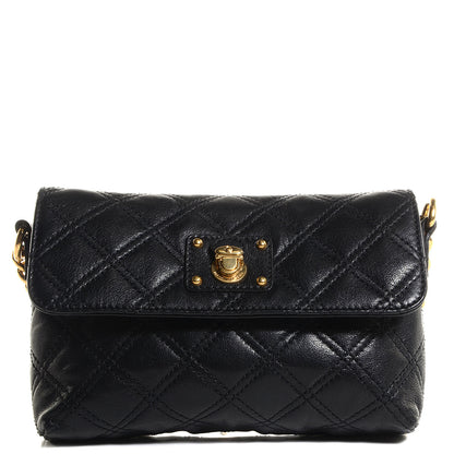 Marc Jacobs Leather Quilted Small Single Flap Black 1 of 9