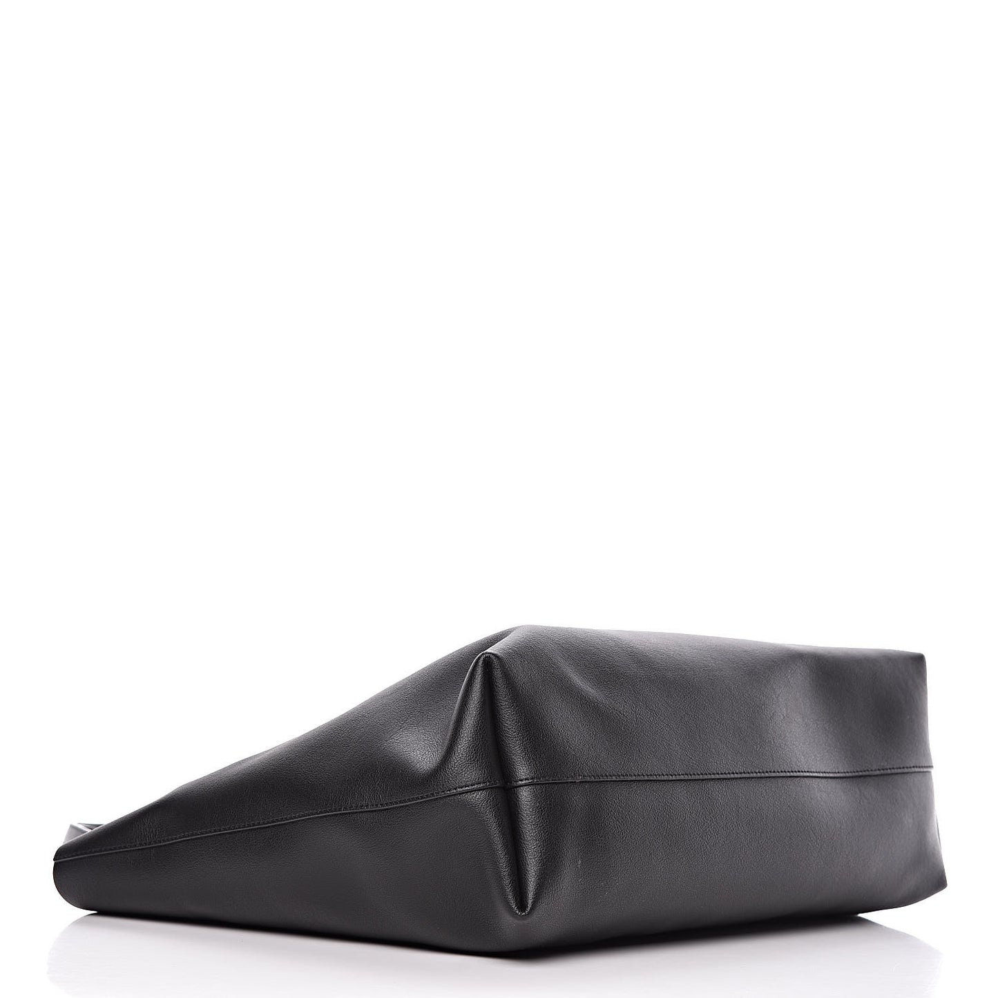 Calfskin Large Shopping Tote Black
