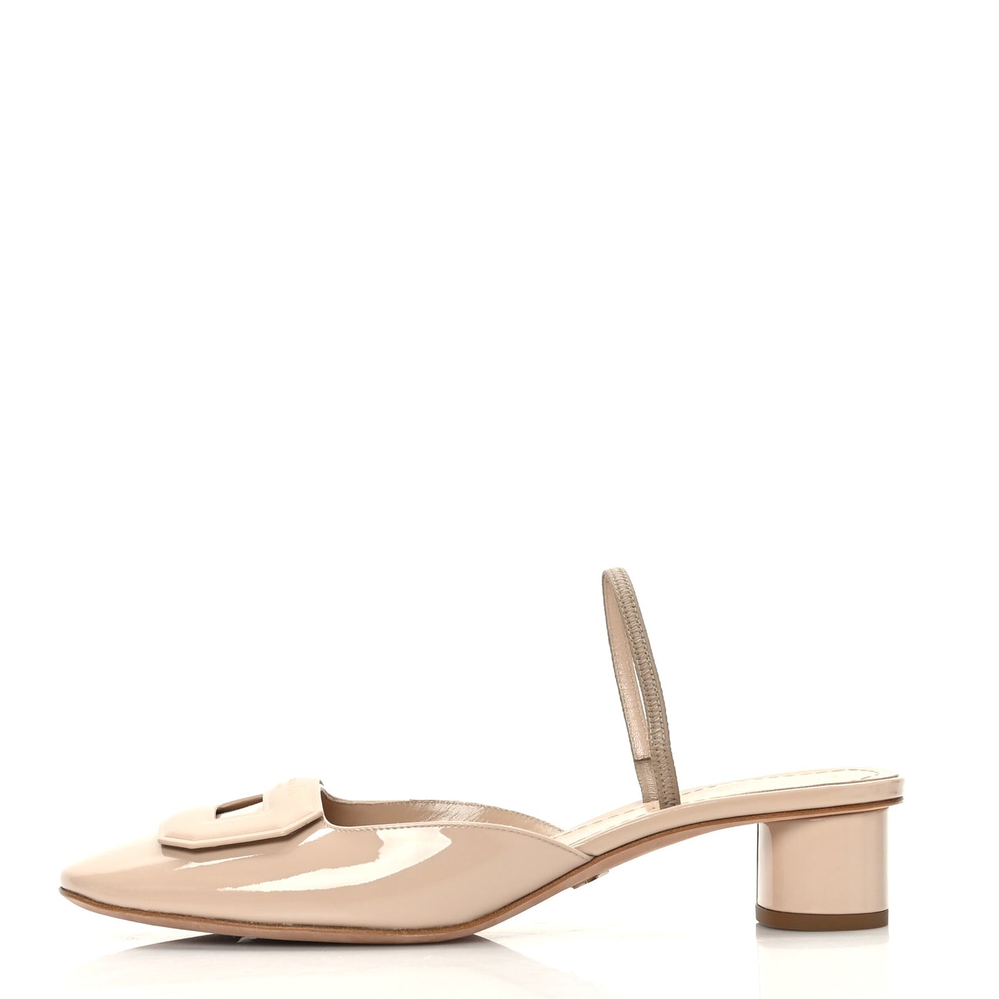 Patent Dior Day Slingback 35mm Pumps 40 Nude
