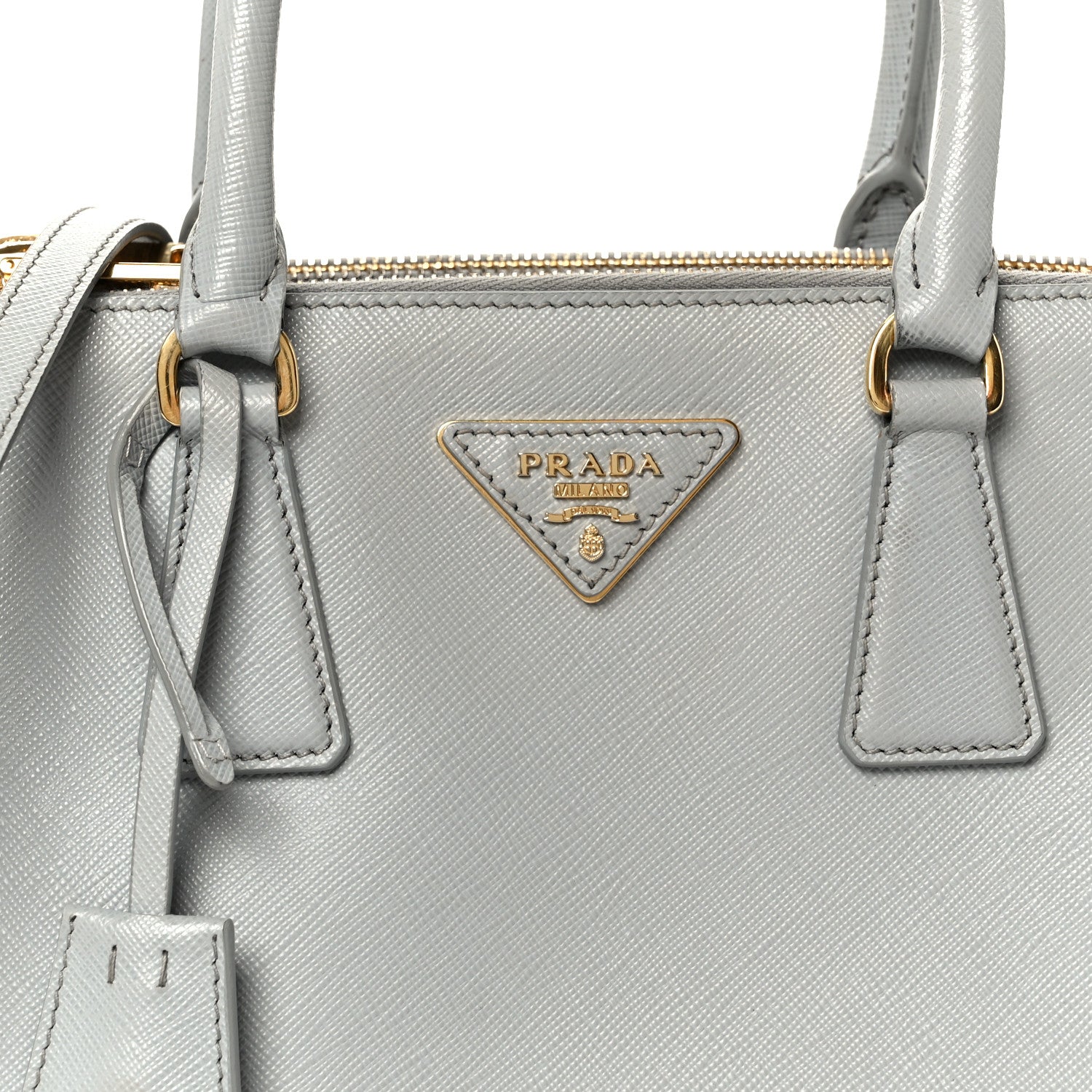 Prada Saffiano Lux Small Galleria Double Zip Tote Granito 8 of 10