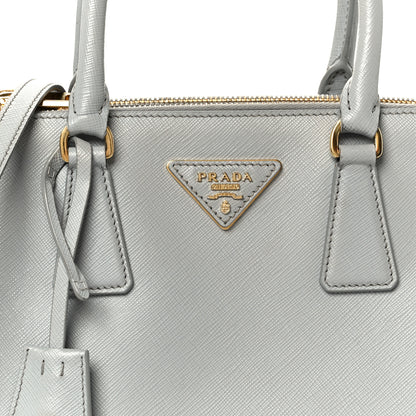 Prada Saffiano Lux Small Galleria Double Zip Tote Granito 8 of 10