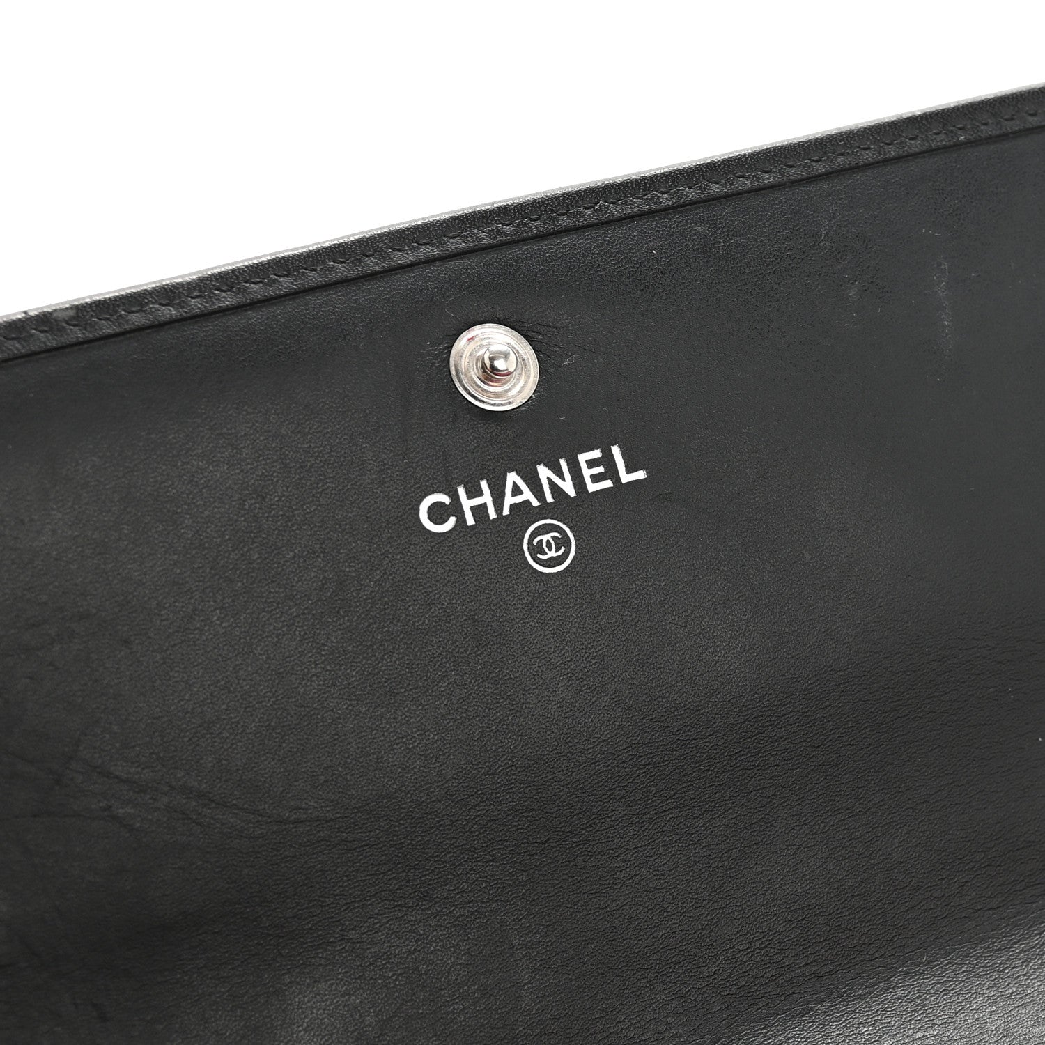 Chanel Calfskin Quilted Cambon Long Double Wallet Black 12 of 13