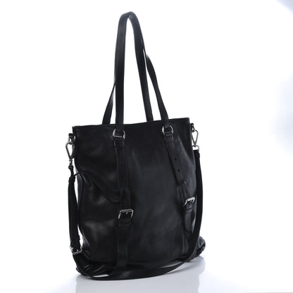 Prada Vitello Daino Tote Black 3 of 11