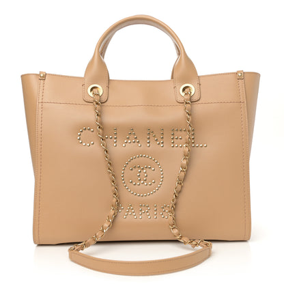 Chanel Caviar Small Studded Deauville Beige 1 of 11