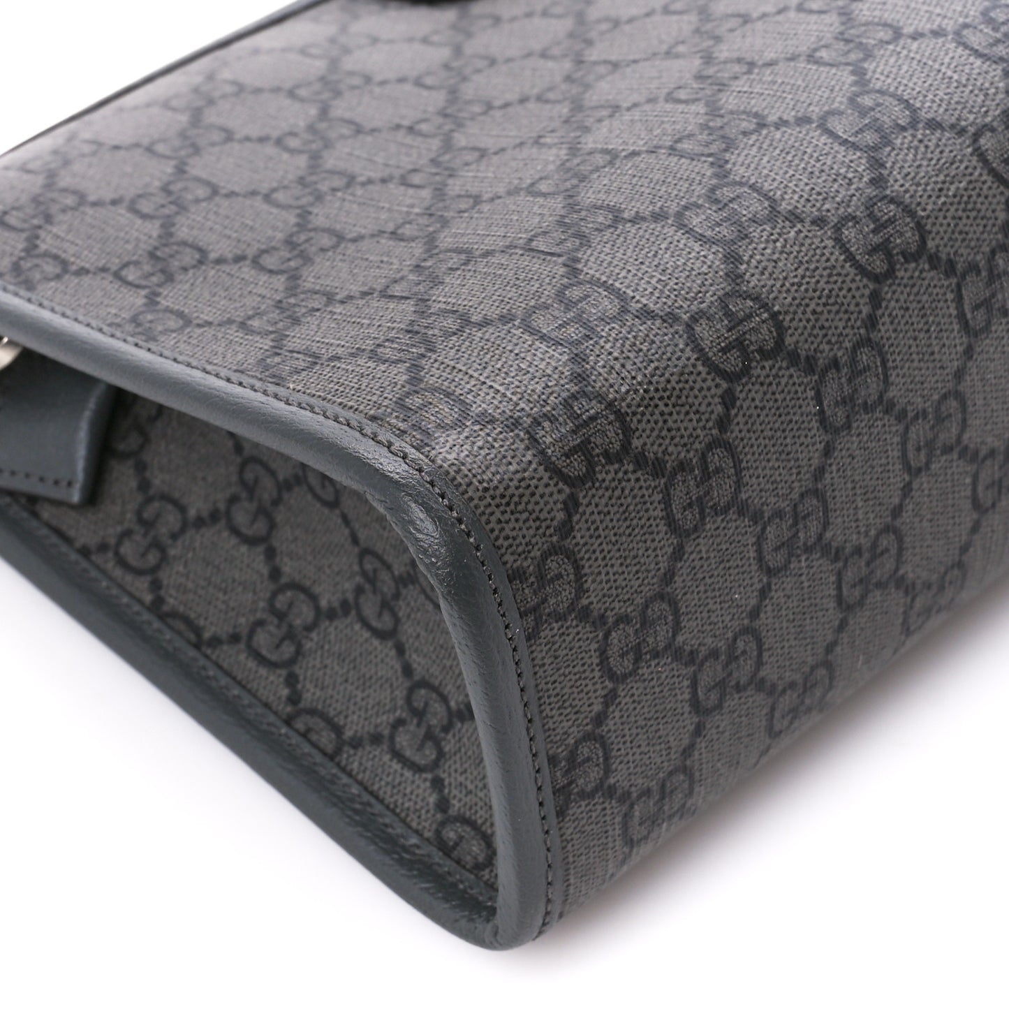 GG Supreme Monogram Ophidia GG Toiletry Case Grey Black