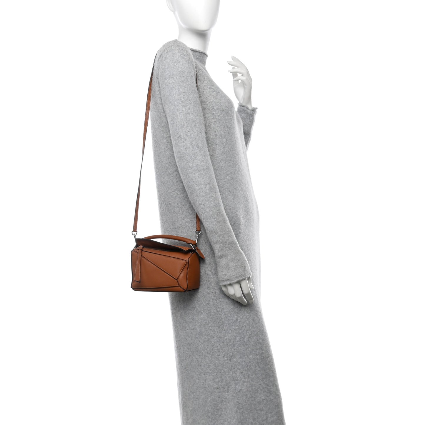 Calfskin Mini Puzzle Bag Tan