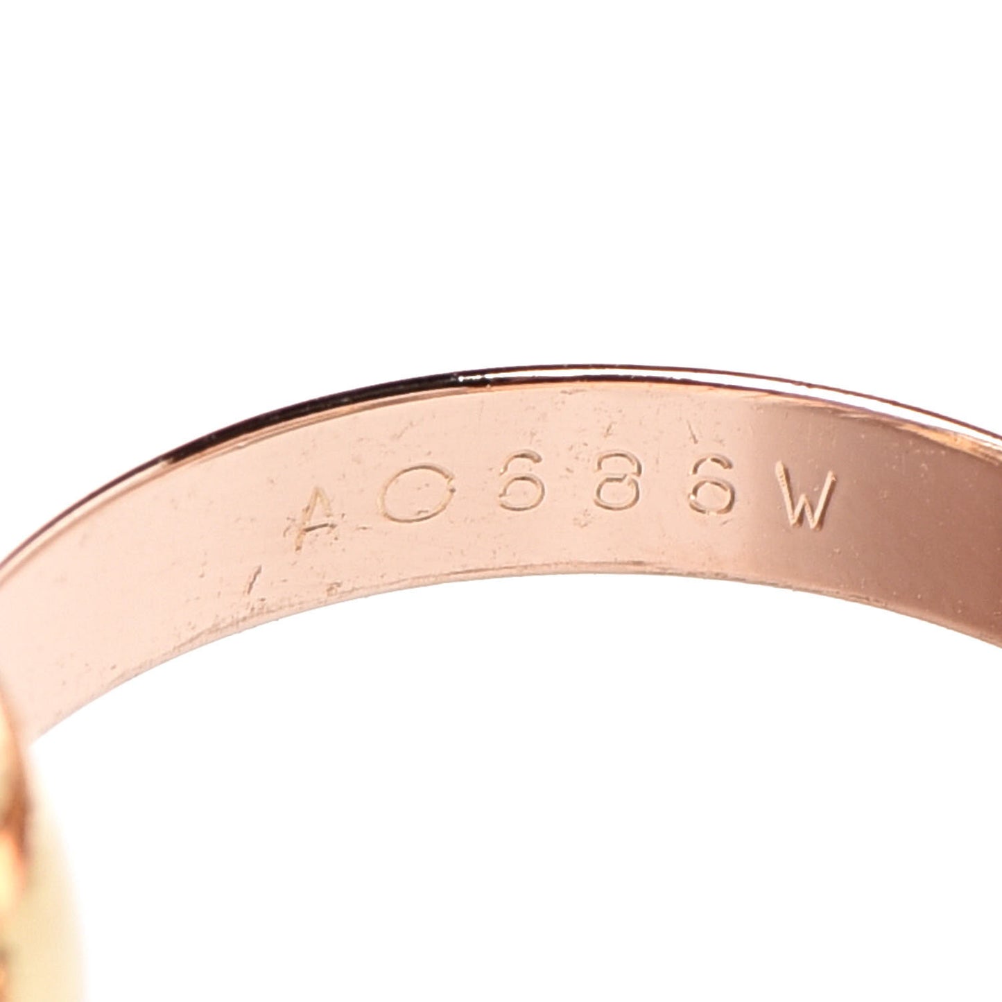 18K Pink Yellow White Gold Classic Les Must De Trinity Ring 53 6.25