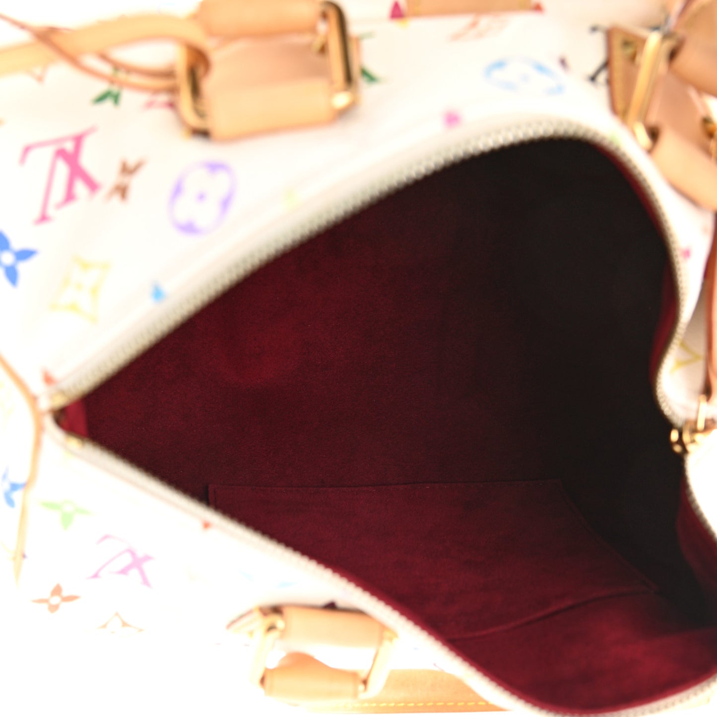 Monogram Multicolor Speedy 30 White