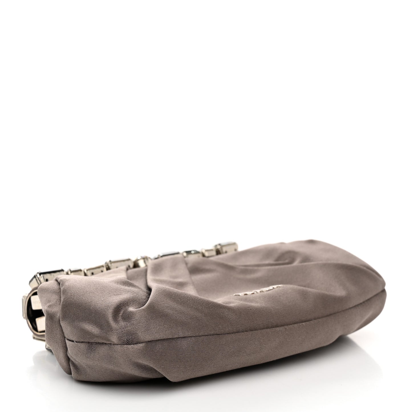 Satin Crystal Clutch Fumo
