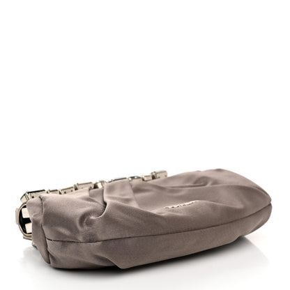 Prada Satin Crystal Clutch Fumo 5 of 9