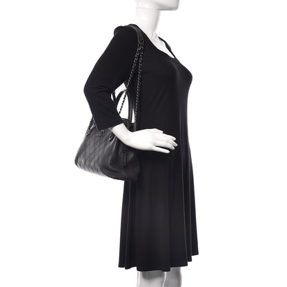 Chanel Grained Vegetal Calfskin Small Urban Shopping Tote Black 2 of 11