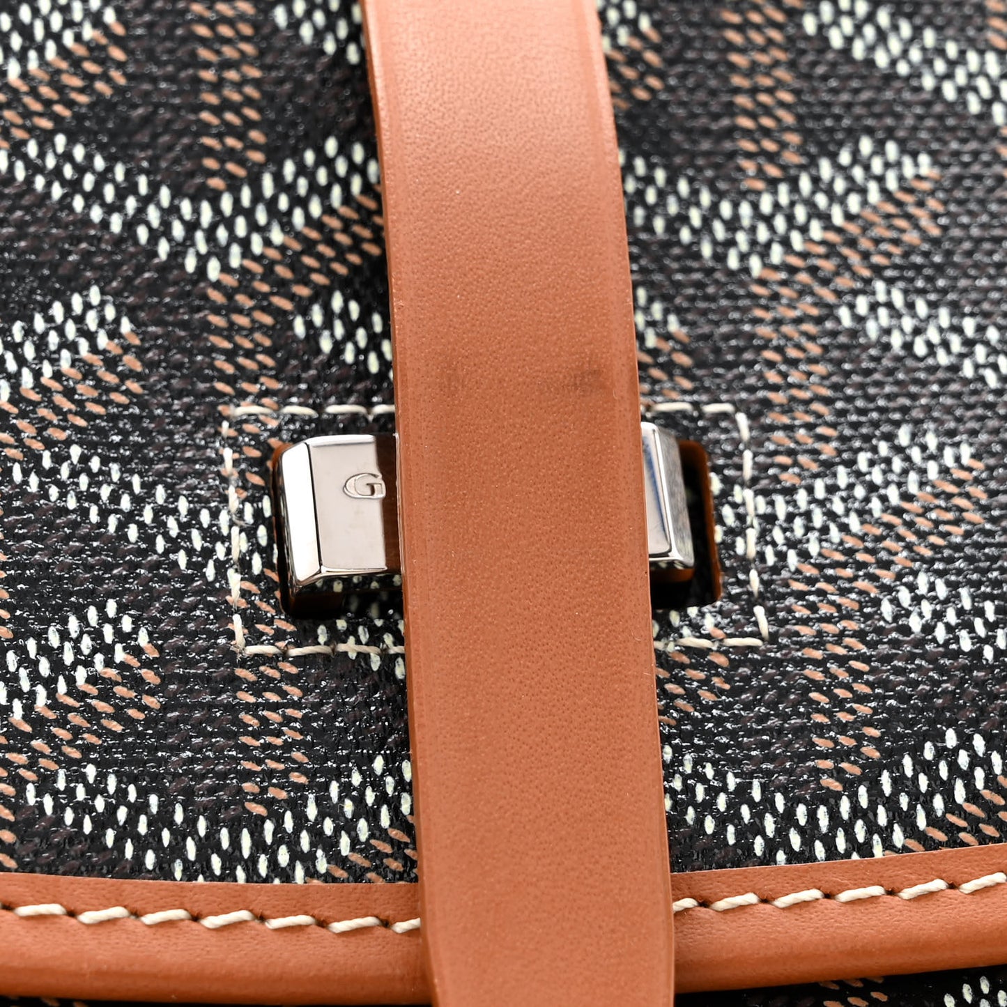 Goyardine Belvedere II PM Messenger Bag Black Gold