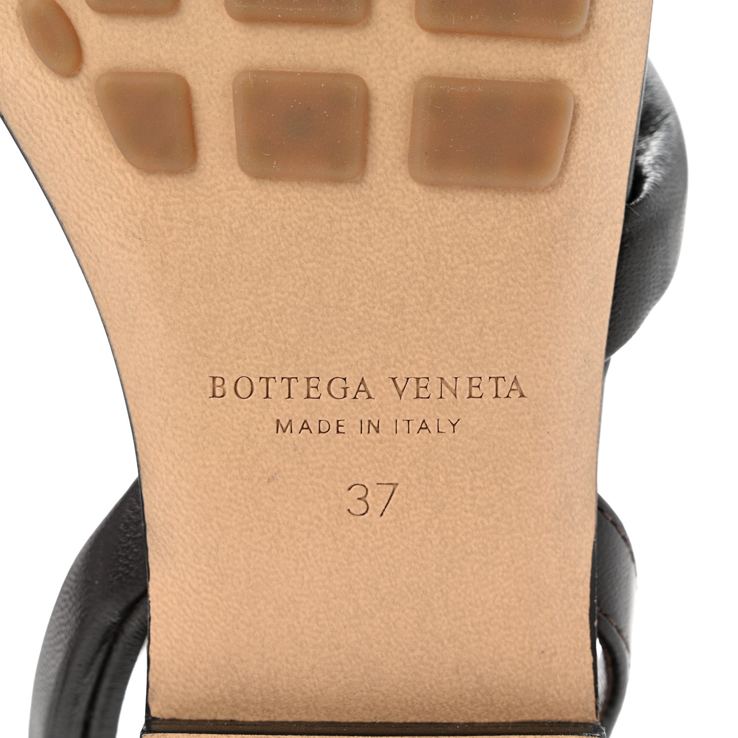 Bottega Veneta Calfskin Spiral Flat Sandals 37 Chocolate 6 of 7