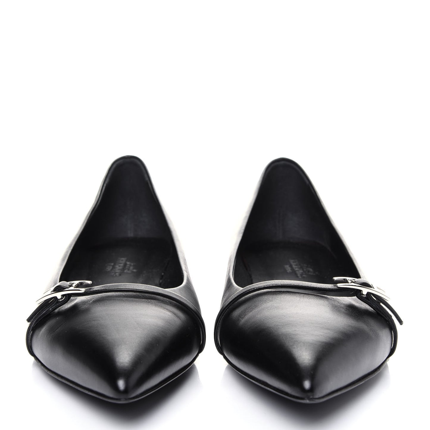 Calfskin Laura Ballerina Flats 36.5 Black