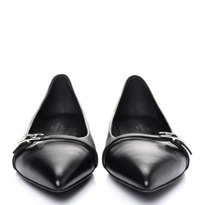 Hermes Calfskin Laura Ballerina Flats 36.5 Black 2 of 9