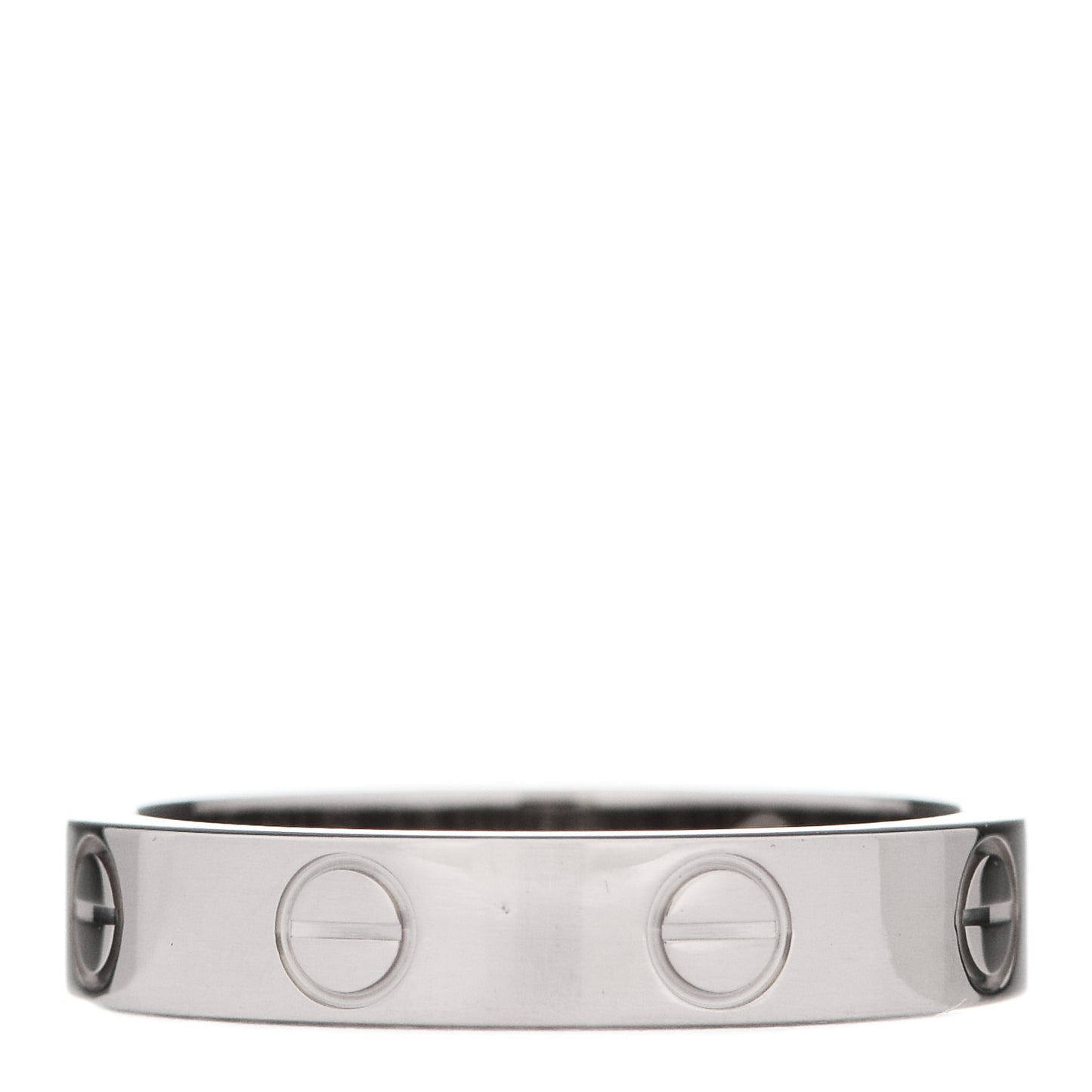 18K White Gold 3.5mm LOVE Wedding Band Ring 49 5