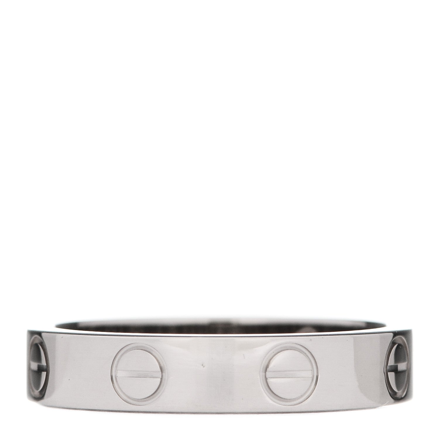 Cartier 18K White Gold 3.5mm LOVE Wedding Band Ring 49 5 3 of 6