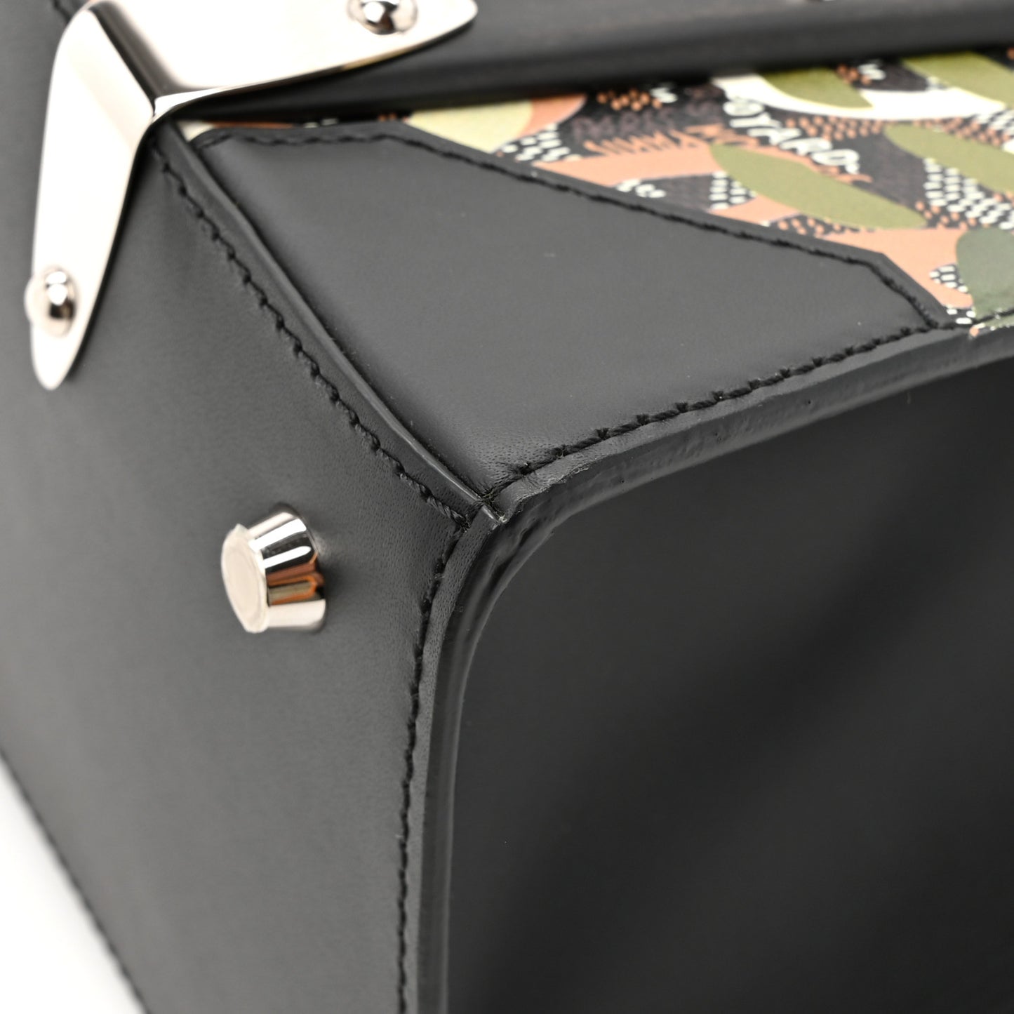 Goyardine Lettres Camouflage Saigon PM  Black Green Multicolor