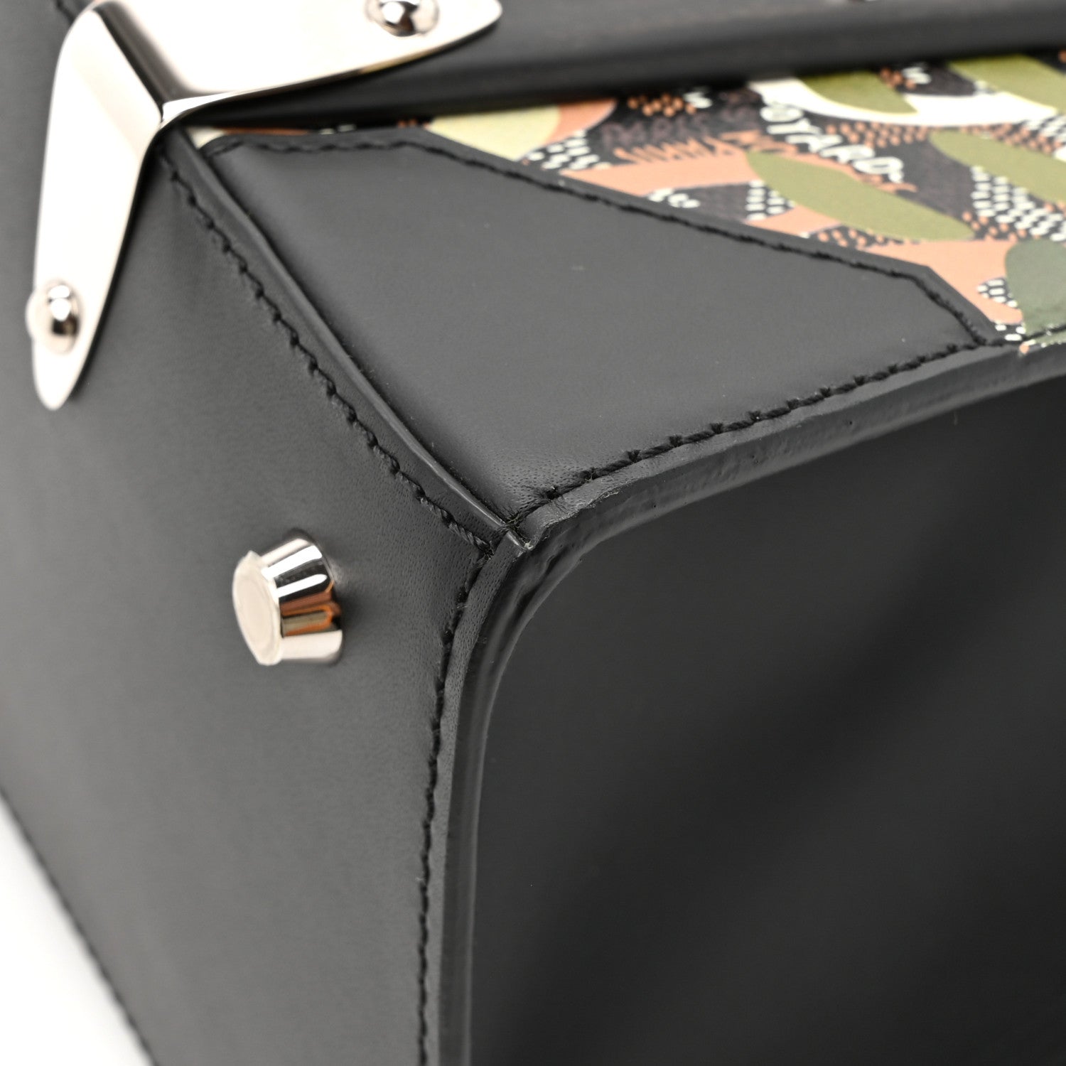 Goyard Goyardine Lettres Camouflage Saigon PM  Black Green Multicolor 11 of 12